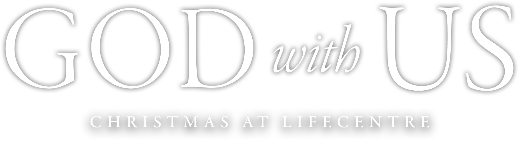 Chrsitmas God with Us - Text PNG